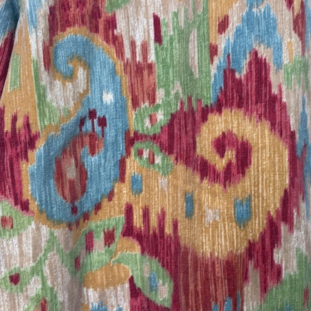 Coldwater Creek | Southwest Multicolor Abstract 100% Cotton Button Up Jacket L - Picture 13 of 17